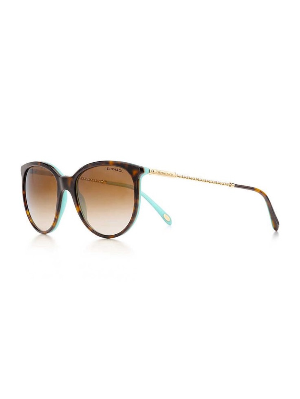 Tiffany & Co. Women's Tortoiseshell Sunglasses with Brown Gradient Lenses